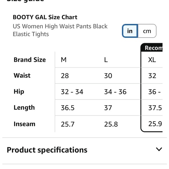 NWT Booty Gal high waisted faux leather leggings - XL - Picture 7 of 13